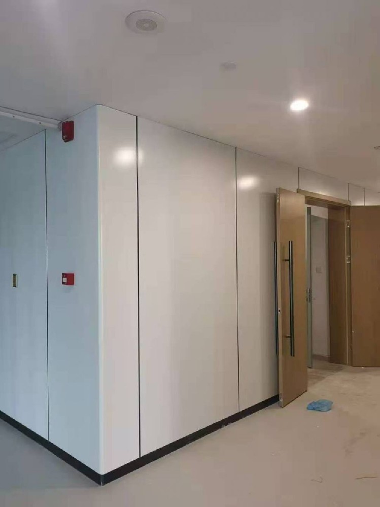 办公楼项目钢制墙板安装案例